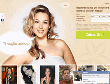 Tablet Screenshot of incontrimature.datingbox.it